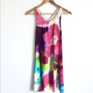 Alice & Olivia Watercolor Silk Dress